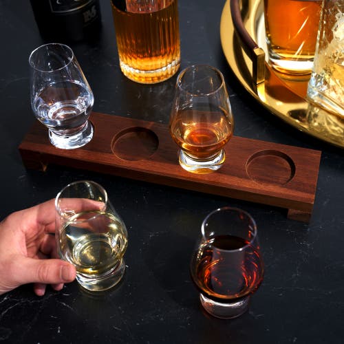 Viski Crystal Spirit Flight Set Set Of 5 In Clear