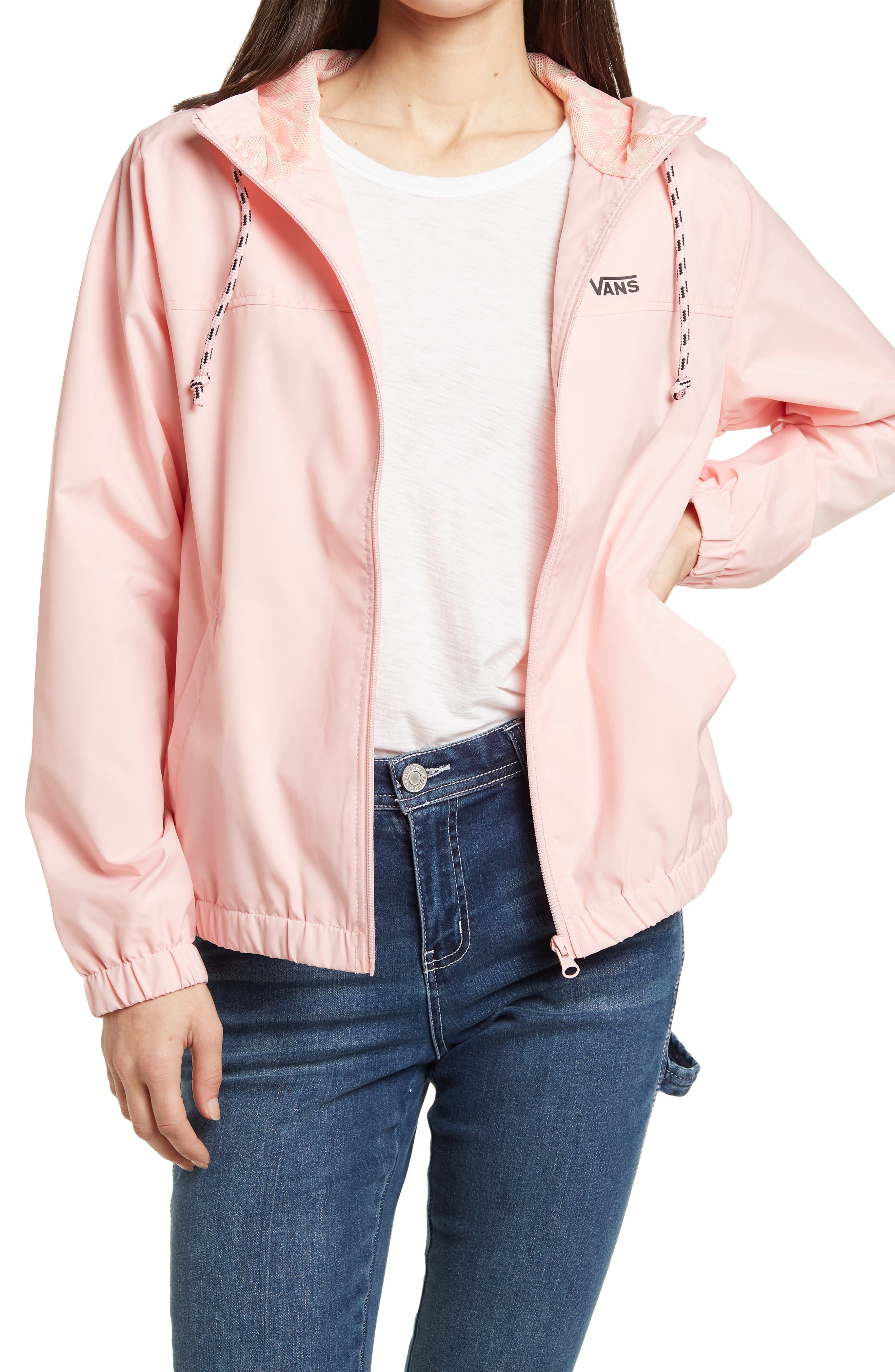 pink vans windbreaker