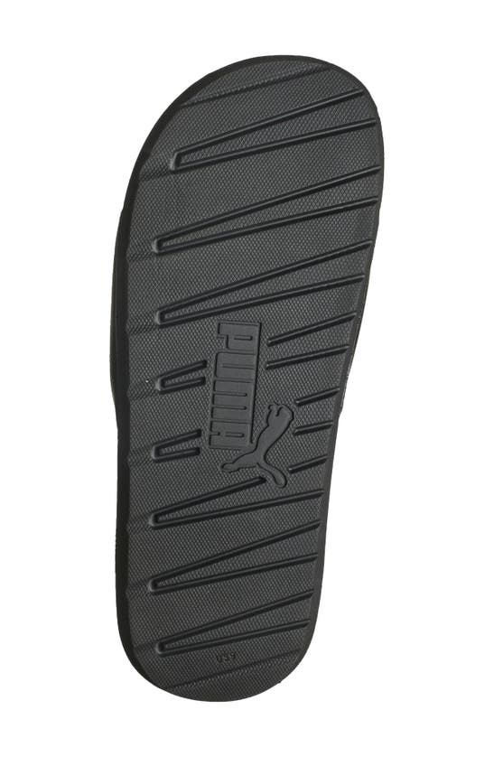 Shop Puma Cool Cat 2.0 Lux Slide Sandal 9men) In  Black- Silver