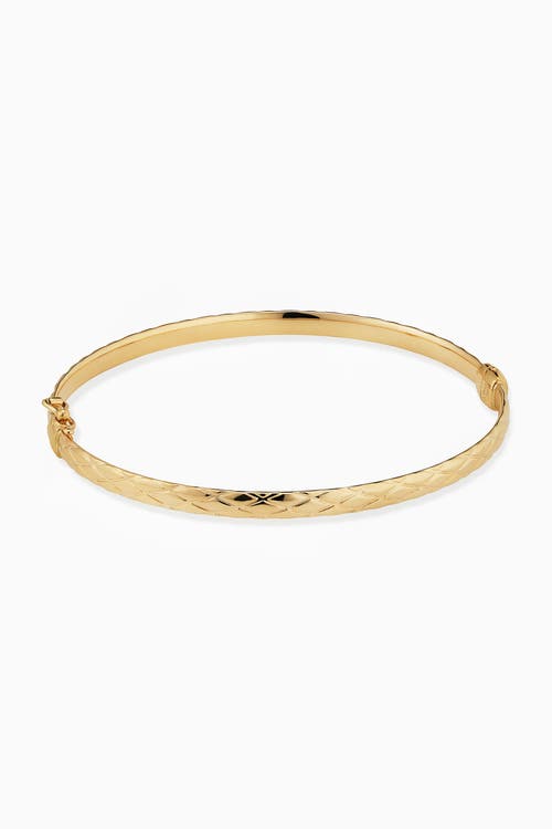 Shop Oradina 14k Yellow Gold Diamondback Bangle