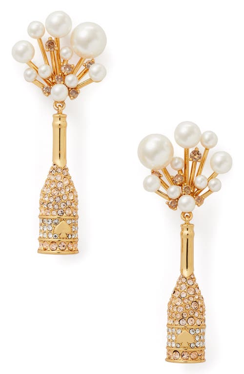 Kate Spade New York champagne bottle drop earrings in Champagne/Gold at Nordstrom