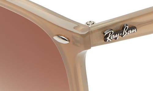 Ray Ban Ray-ban 54mm Gradient Round Sunglasses In Opal Beige/brown Gradient