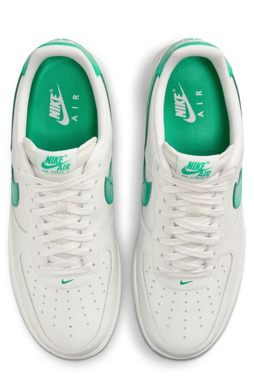 Shop Nike Air Force 1 '07 Premium Basketball Sneaker In Platinum Tint/stadium Green