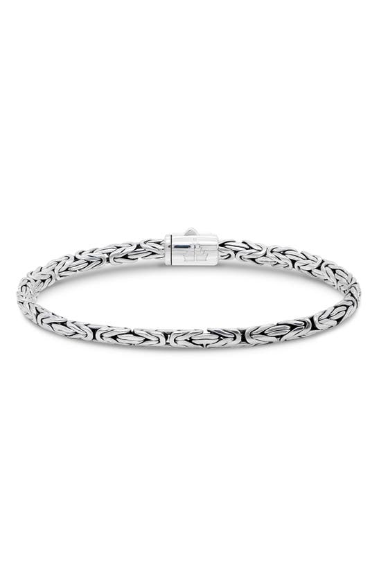 Devata Sterling Silver Semiprecious Stone Chain Bracelet In Silver Yellow
