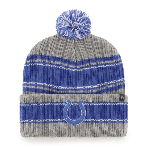 Men's Fanatics Branded Royal Indianapolis Colts Heritage Cuffed Knit Hat with Pom