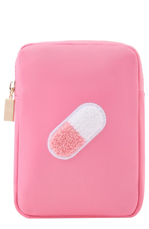 Mini Pill Cosmetics Bag in Bubblegum Pink