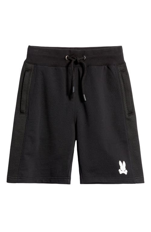 Psycho Bunny Kids' Wilkes Cotton Sweat Shorts in Black at Nordstrom, Size Xl