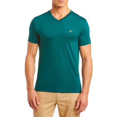 Lacoste Regular Fit V-Neck T-Shirt, Green