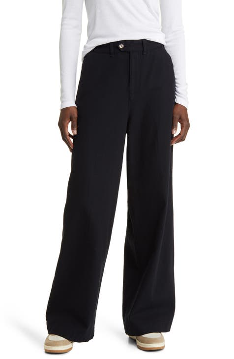 Women's 100% Cotton Wide-Leg Pants | Nordstrom