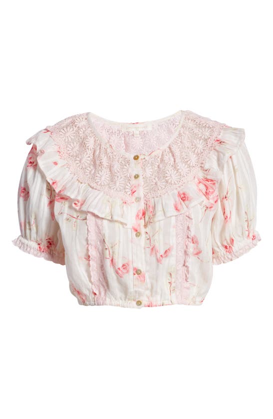 Loveshackfancy Tanisha Skirt In Cherry Soda