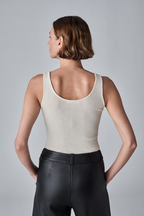 Shop Co Sweater Tank In Ivory