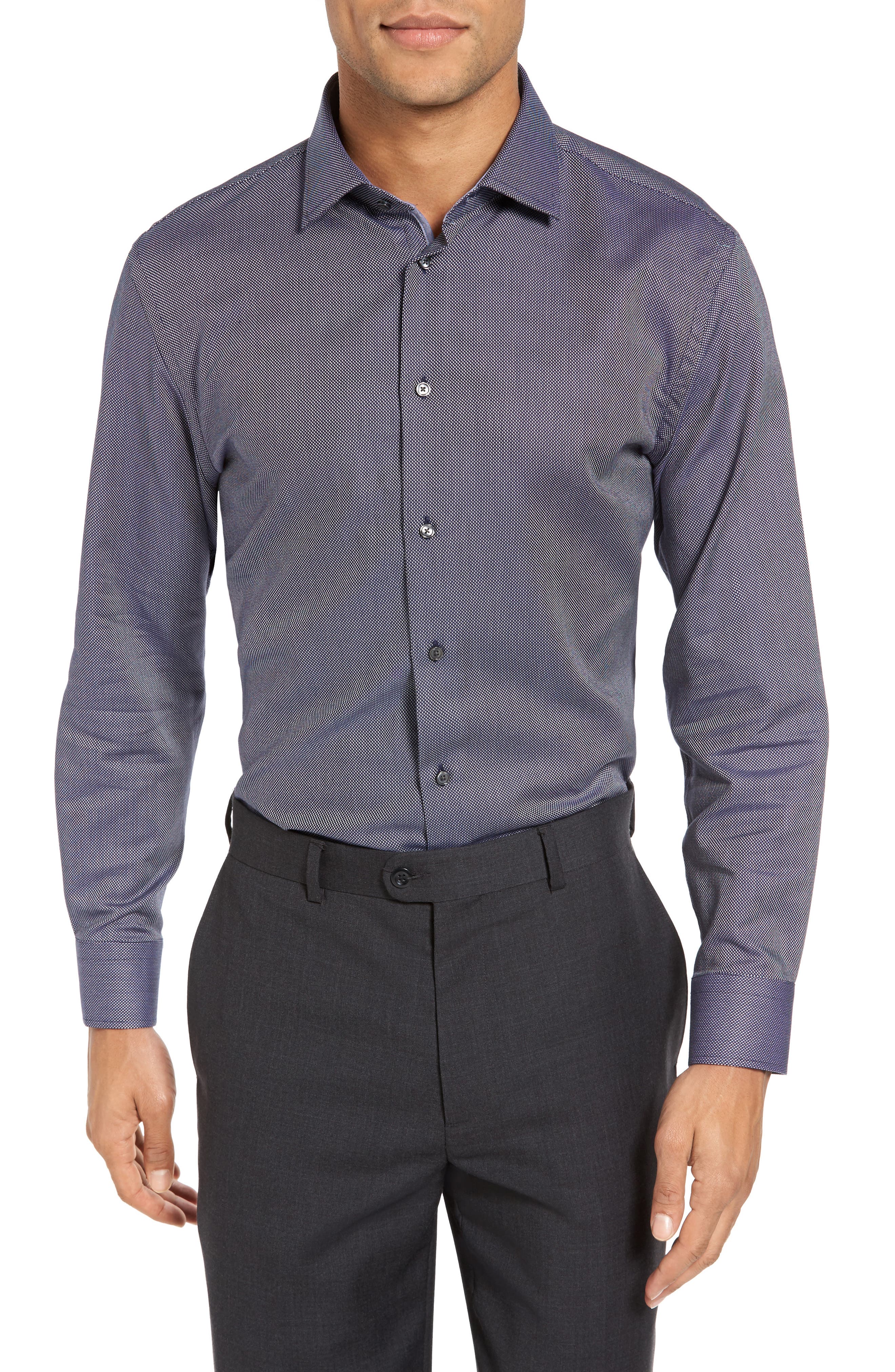 Calibrate Trim Fit Geometric Dress Shirt Nordstrom