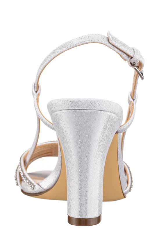 Shop Nina Avaley Slingback Sandal In Silver Reflective Suedette