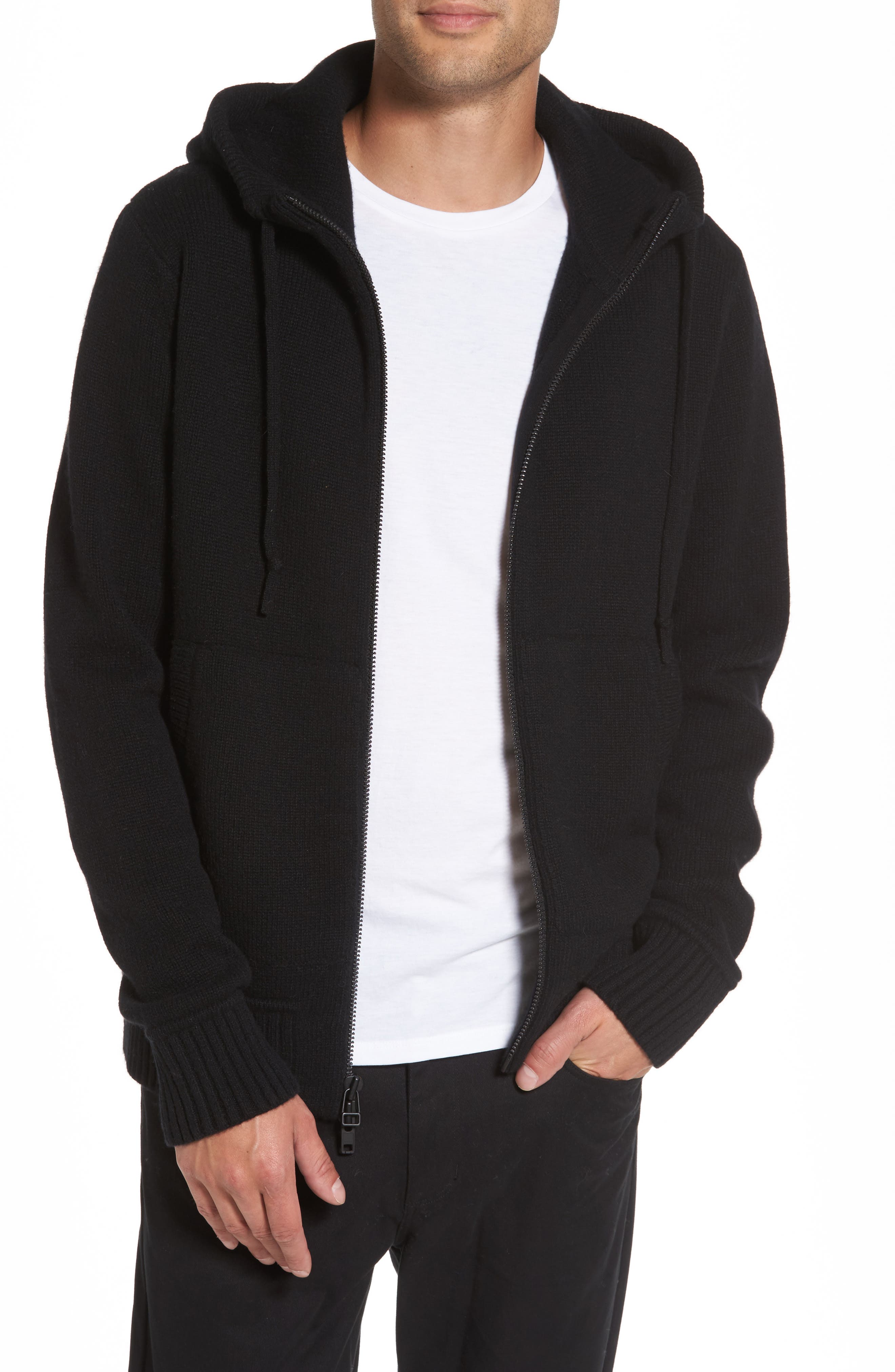 vince zip up hoodie