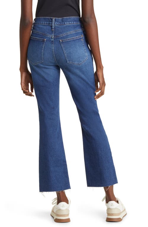 Madewell Kick Out Raw Hem Crop Jeans In Brinton Wash