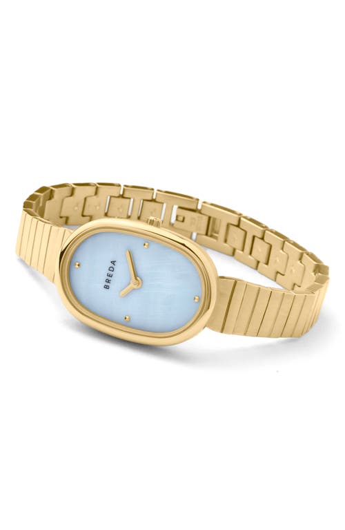 Breda Jane Bracelet Watch, 23mm In Gold/gold/sky