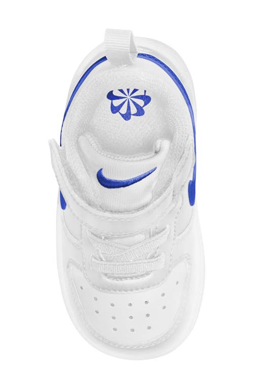 Shop Nike Kids' Court Borough Low Recraft Sneaker In White/hyper Royal