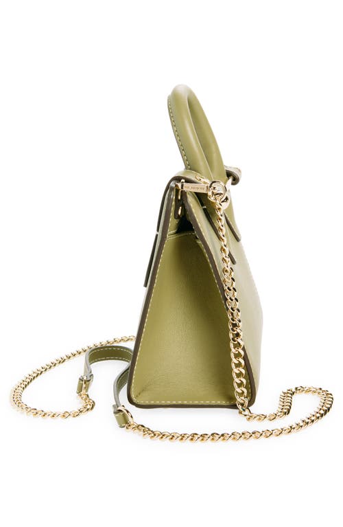 Shop Strathberry Nano Leather Tote In Pistachio