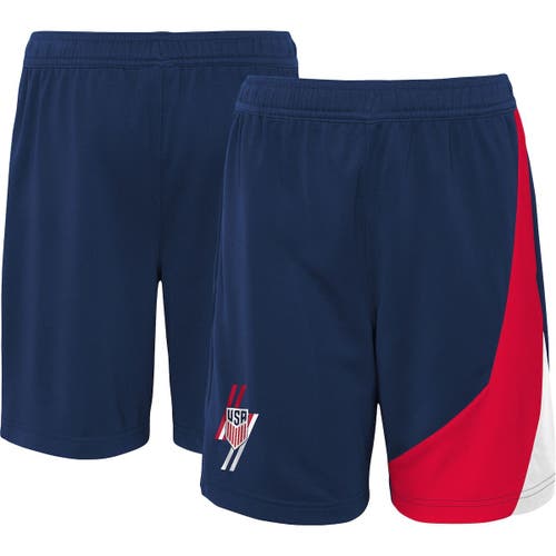 Outerstuff Youth Blue/Red USMNT Energetic Player Shorts