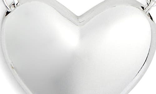 Argento Vivo Sterling Silver Bubble Heart Pendant Necklace In Silver