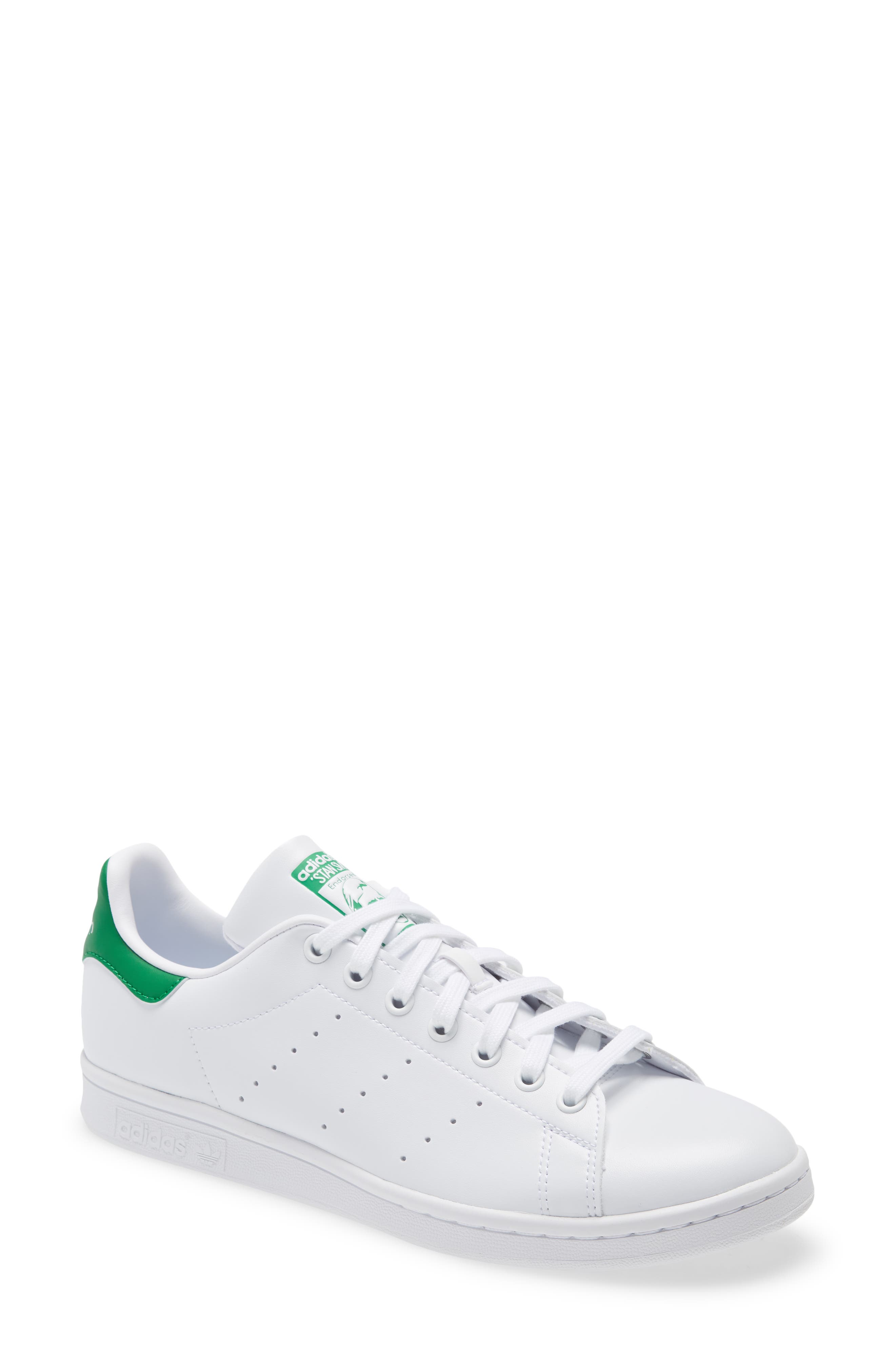 adidas Stan Smith Low Top Sneaker in White/White/Collegiate Navy at Nordstrom