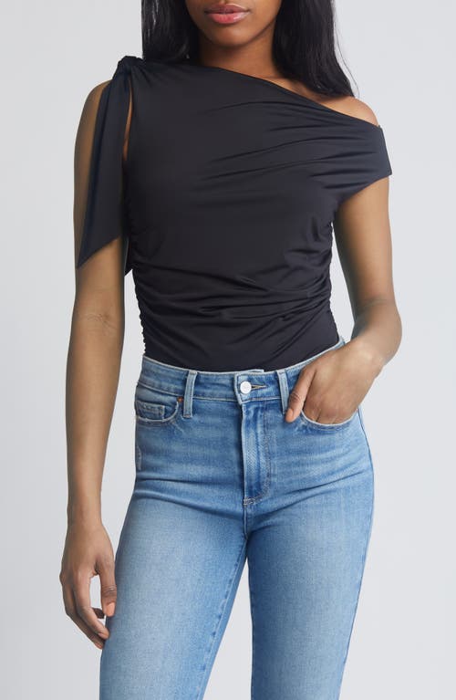 Shop Wayf Say Less Asymmetric Top In Black
