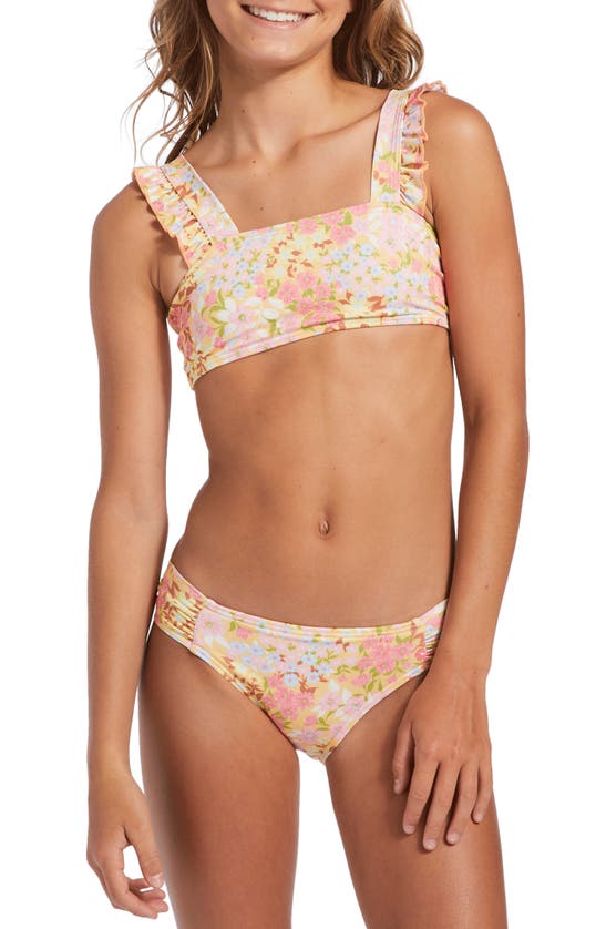 Billabong Kids' Spring Daydream Two-piece Swimsuit In Multi