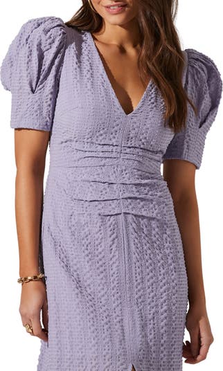 Midi ASTR Label Nordstrom Front Sleeve the Puff Dress Vent |