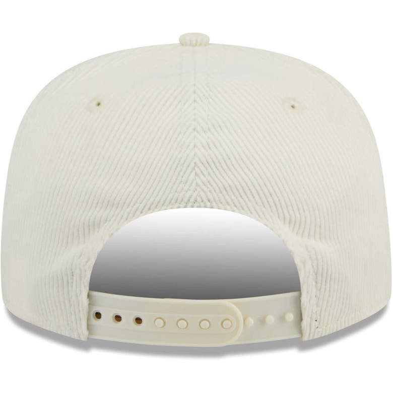 Shop New Era Cream Montreal Expos Throwback Bar Golfer Corduroy Snapback Hat