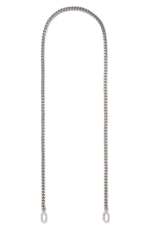 Mulberry Flat Chain Shoulder Strap In Silver