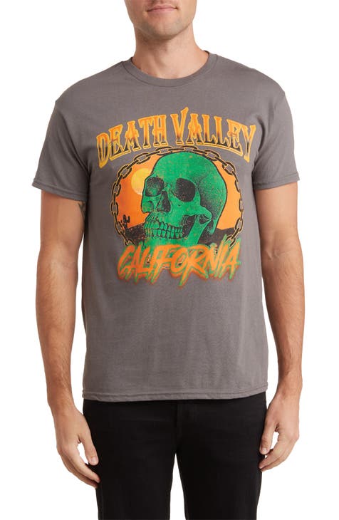 Death Valley Skull Cotton Graphic T-Shirt