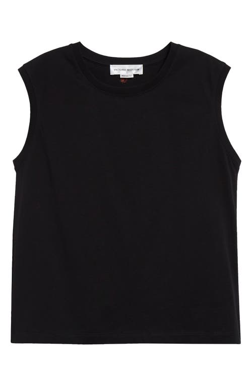 Shop Victoria Beckham Organic Cotton Tank Top In Black