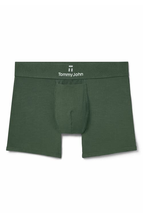 Shop Tommy John Second Skin Boxer Briefs In Dark Olive