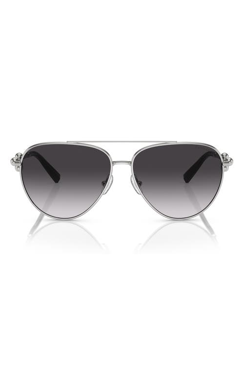 TIFFANY & CO TIFFANY & CO. 59MM GRADIENT PILOT SUNGLASSES 