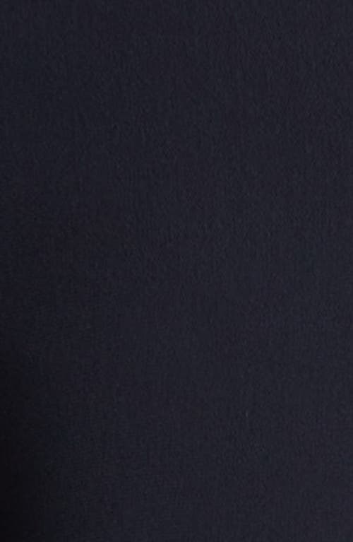 Valentino Garavani V Detail Crepe A-line Dress In Navy