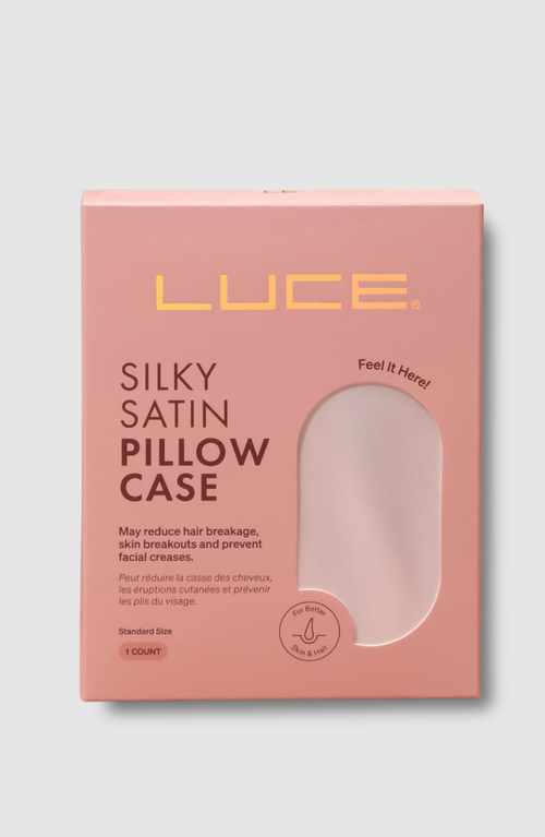 Luce Beauty Premium Satin Pillowcase For Silky Smooth Hair & Skin In White