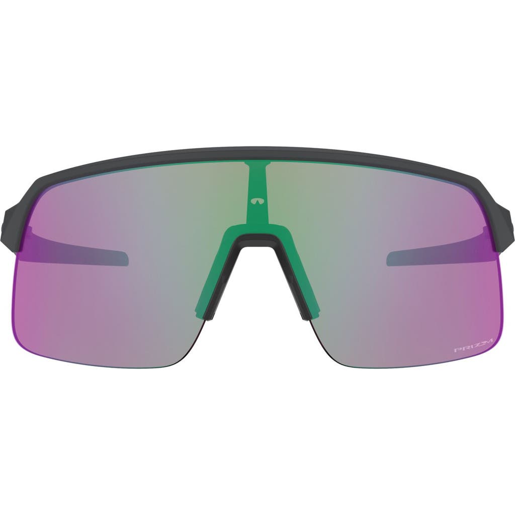 Oakley Sutro Lite 139mm Prizm™ Polarized Semi Rimless Wrap Shield Sunglasses In Green