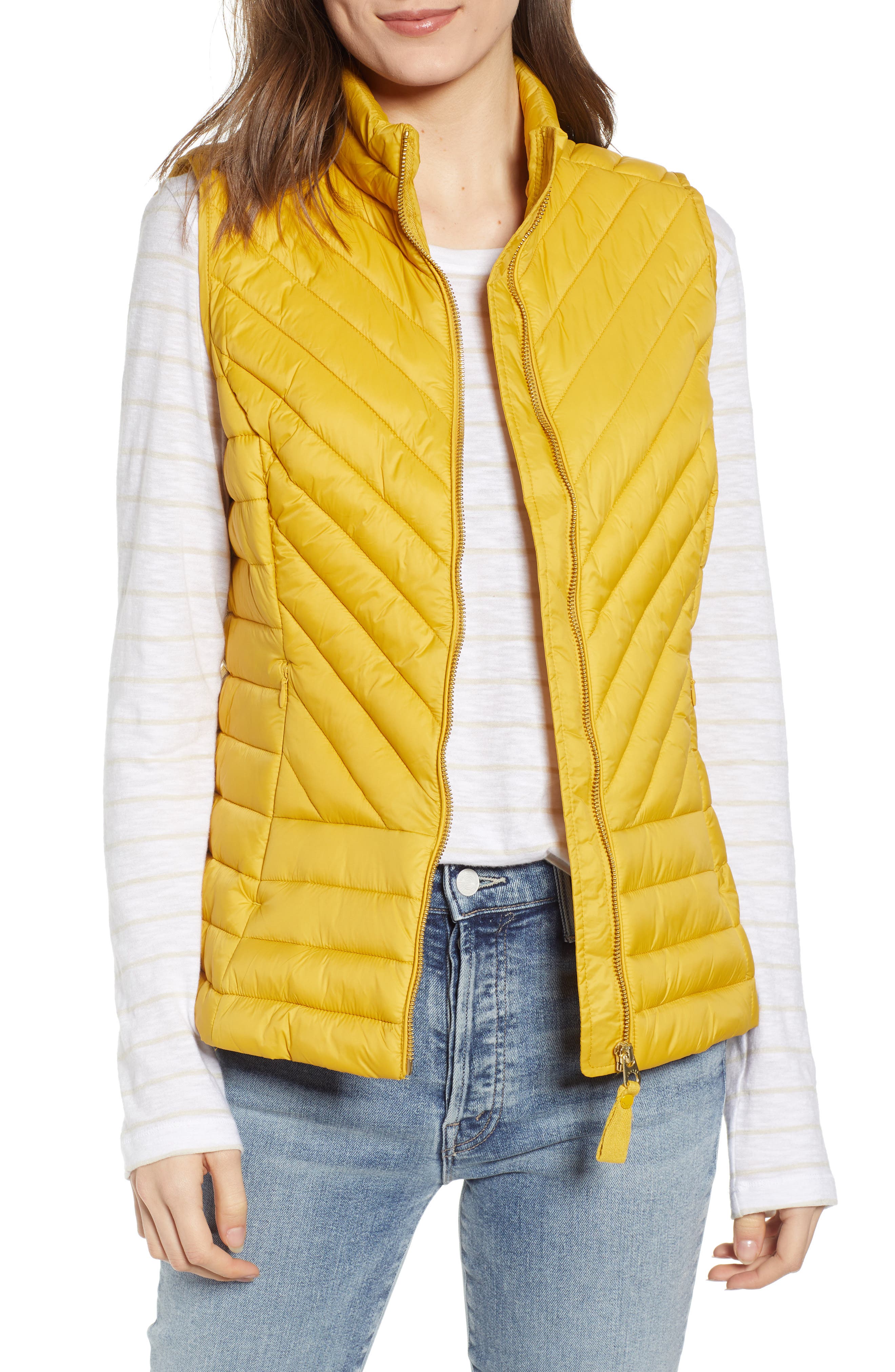 Joules Brindley Quilted Vest, US / 10 UK - Metallic