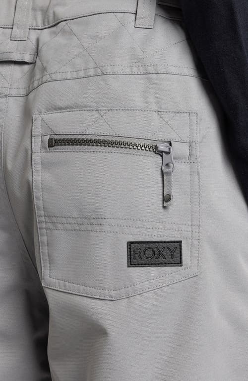 Roxy Nadia Insulated Waterproof Snow Pants In Heather Grey