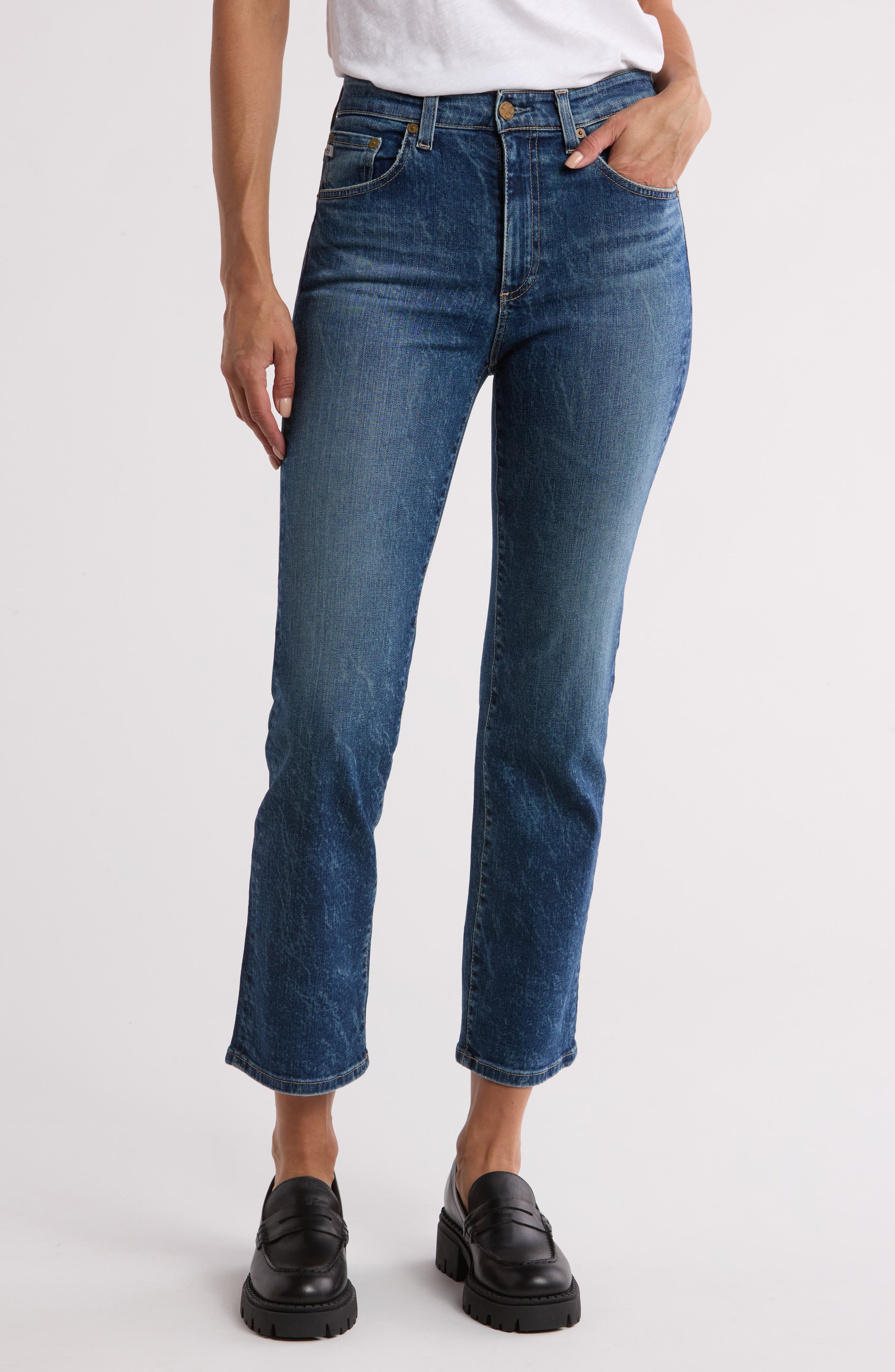 AG Rhett High Waist Straight Leg Jeans