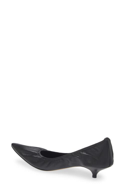 Shop The Row Liisa Pointed Toe Kitten Heel Pump In Black