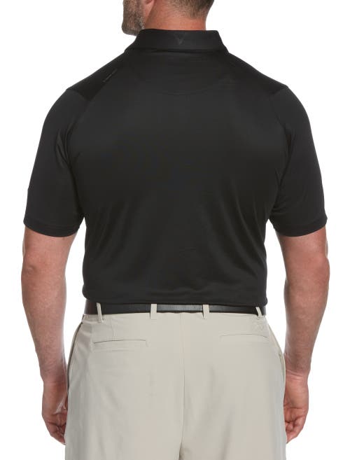 Shop Callaway Swing Tech Solid Polo Shirt In Black