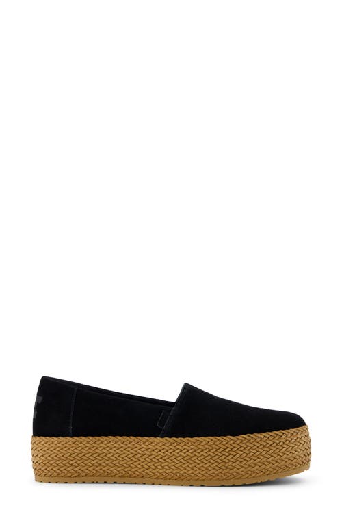 Shop Toms Valencia Platform Slip-on In Black