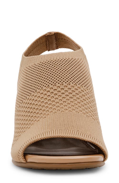 Anne Klein Bree Ankle Strap Sandal In Sandstone Knit
