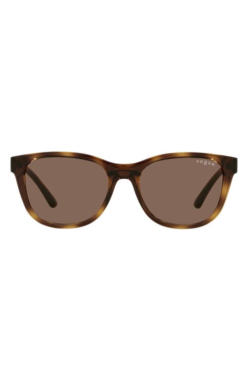 VOGUE Kids' 48mm Butterfly Sunglasses in Dark Havana at Nordstrom