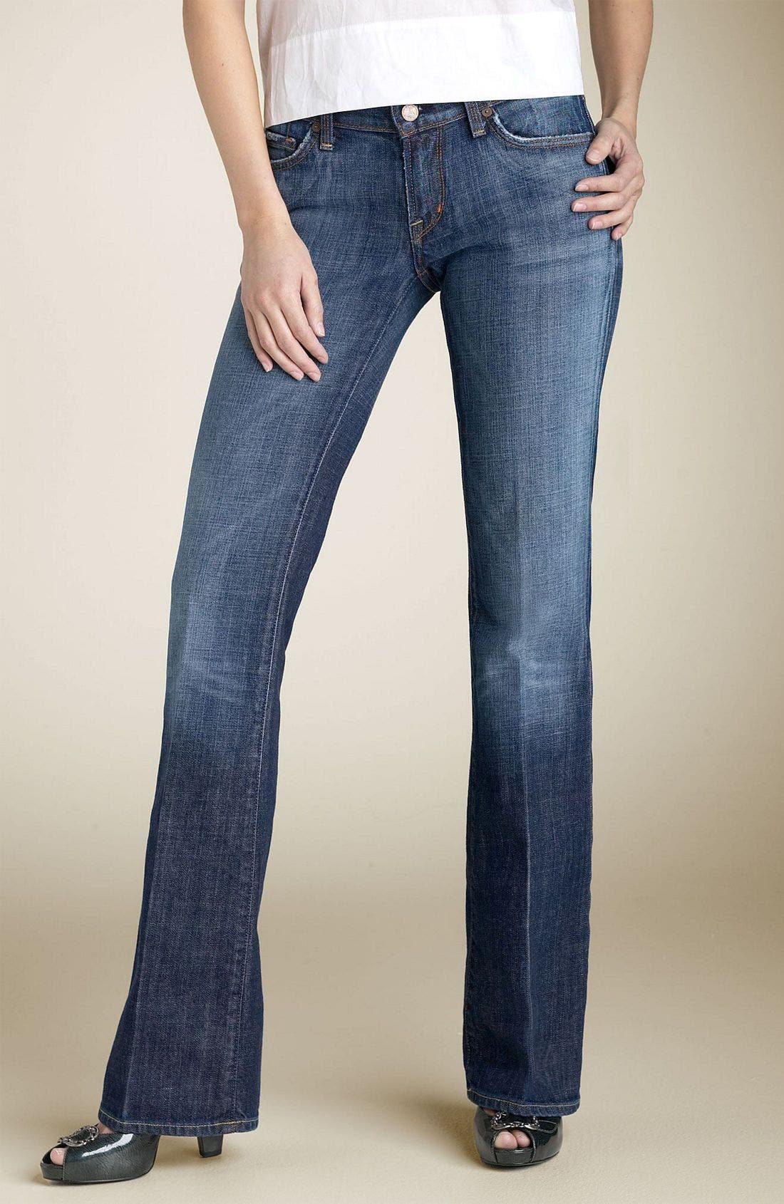 citizens of humanity dita petite bootcut jeans in wonder wash