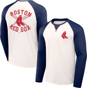 Women's Boston Red Sox Nike Red Tri-Blend 3/4-Sleeve Raglan T-Shirt