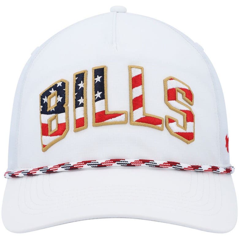 47 Buffalo Bills White Hitch Stars and Stripes Trucker Adjustable Hat