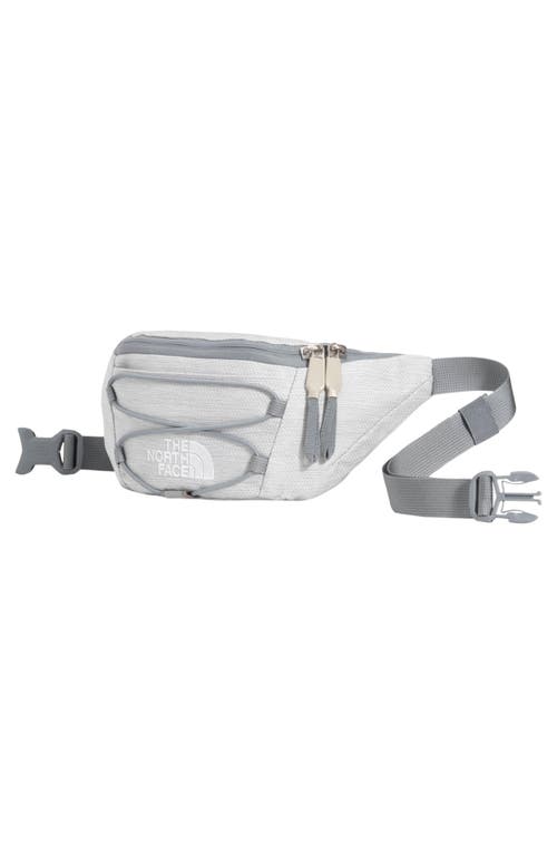 Shop The North Face Jester Lumbar Pack Belt Bag In White Metallic M Lange/grey