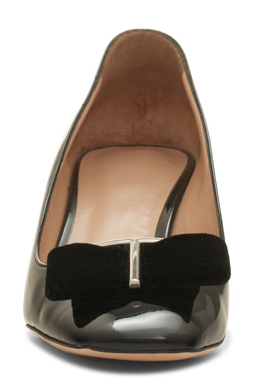 Tom Ford Audrey Velvet Bow Ballerina Pump In 1n001 Black